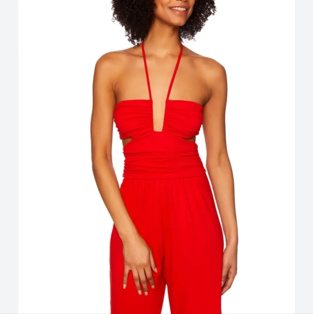 Susana Monaco Square String Jumpsuit